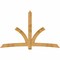 Ekena Millwork Davenport Rough Sawn Timber Gable Bracket, Western Red Cedar, 108"W x 68"H x 6"D x 6"F, 15/12 Pitch GBW108X68X0606DAV00RWR - alternate 1